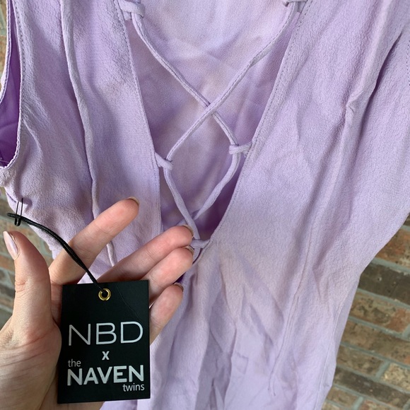 NBD x Naven Twins Headspins Laced Back Mini Dress - Picture 5 of 8